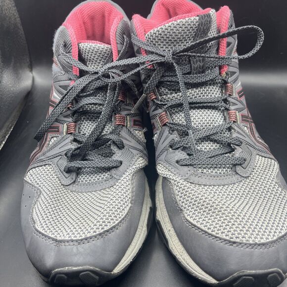 ASICS WOMENS GEL-VENTURE 8 TRAIL RUNNING SHOES CARRIER GREY Pink 10 Hiking - Picture 7 of 8